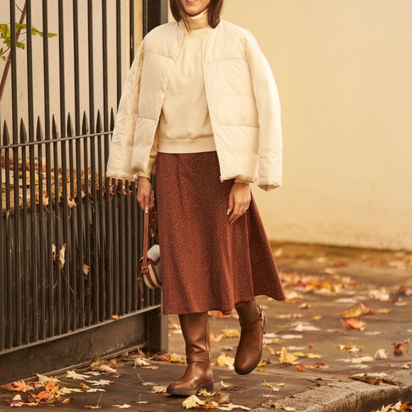 UNIQLO x CLARE WAIGHT KELLER :C Light Down Jacket Off-White Puffer Nylon Sz M - Picture 3 of 7